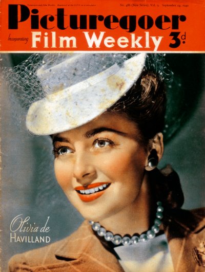 Olivia de Havilland b1916, Amerikalı oyuncu, 1940 by Unbekannt