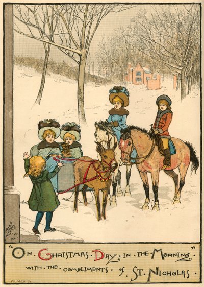Sabah Noel Günü'nde, Aziz Nikolaos'un Övgüleriyle, 1883. by Unbekannt