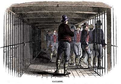 Bir hapishane gövdesinde, 1848 by Unbekannt
