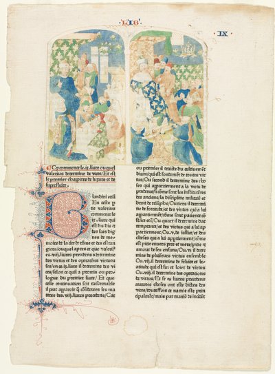 Valerius Maximuss'un IX. Kitabının Açılış Sayfası 1476 by Unbekannt