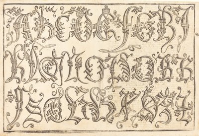 Süs Alfabesi, 14801490. by Unbekannt