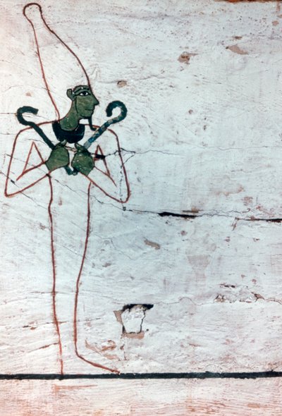 Ölüm tanrısı Osiris, 18. Hanedanlık Madja Hanımının ayrıntılı lahiti by Unbekannt