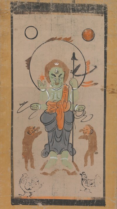 Otsu-e-of-yazılı belge Yaksha Vaj ve diğerleri ve k-person, 17. satır ry. by Unbekannt