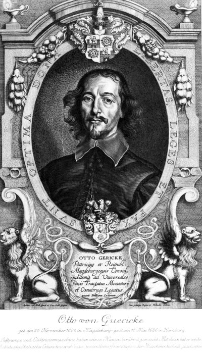 Otto von Guericke, Alman fizikçi ve mucit by Unbekannt