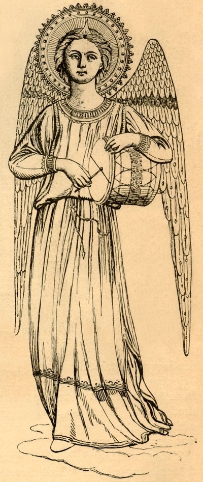 Fra Angelico Tarafından Boyanmış Bir Meleğin Anahat Kopyası, 1881. by Unbekannt