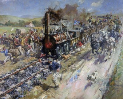 Stockton ve Darlington Demiryolunun ilk halka açık hattı açıldı by Unbekannt