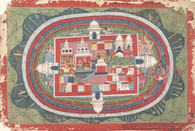 Dağınık bir Bhagavata Purana El Yazması