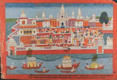 Dağınık bir Bhagavata Purana El Yazması