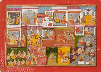 Bhagavata Purana serisinden bir sayfa, c1780 by Unbekannt