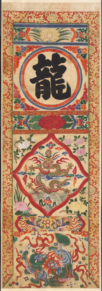 Boyalı Karakter Ejderha Paneli, 1900