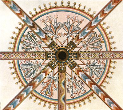 Katedralde boyanmış dekorasyon, Limburg an der Lahn, Almanya, 1928. by Unbekannt
