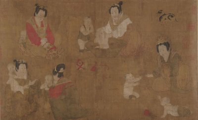 Saray Hanımları Yıkanan Çocuklar, 11. yüzyıl. by Unbekannt