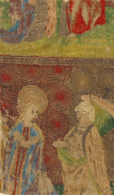 Bakire ve Gabriel Annunciate ile Panel, Almanca, 15. yüzyıl. by Unbekannt