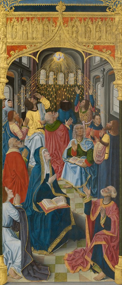 Saint-Honoré Charterhouse, Thuison-les-Abbeville Yüksek Sunağından Paneller: Pentecost... by Unbekannt