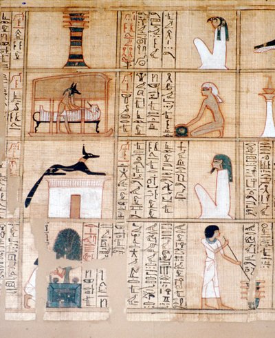 Papirüs, Mumyalama, Anubis, Eski Mısır, MÖ 10. yüzyıl by Unbekannt