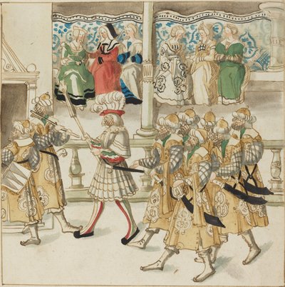 Doğu Kostümlü Geçit Şövalyeleri, c. 1515. by Unbekannt