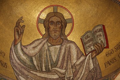 Paris, Fransa Pantokrator İsa (zafer içinde) Saint-Pierre-de-Montrouge kilisesinde, Paris, Fransa by Unbekannt