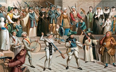 Lig La Ligue sırasında Paris, 1590 19. yüzyıl by Unbekannt