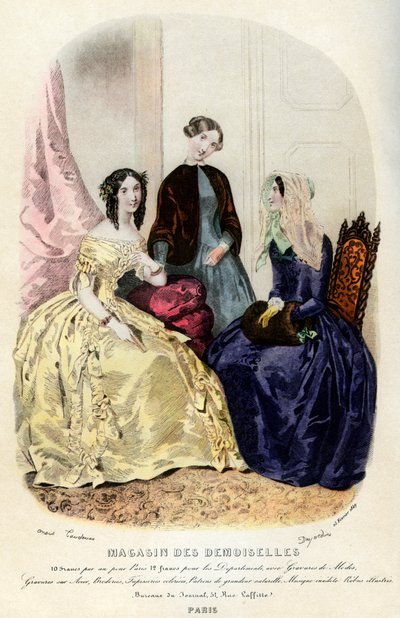 19. yüzyılın Paris modası, 1849 1938 by Unbekannt