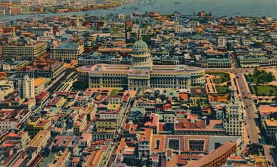 Şehrin Kısmi Havadan Görünümü, Havana, Küba, c1910 by Unbekannt