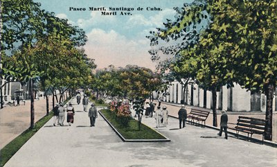 Paseo Marti, Santiago de Cuba, c1910. by Unbekannt