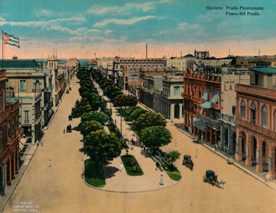 Paseo del Prado, Havana, Küba, c1920 by Unbekannt