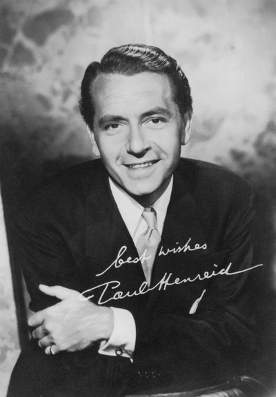 Paul Henreid 1908-1992, Avusturya doğumlu Amerikalı aktör ve yönetmen, 1940