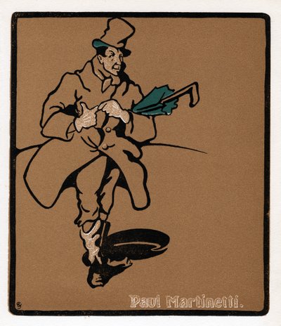 Paul Martinetti, Amerikan müzikhol yıldızı, 19. yüzyılın sonlarında by Unbekannt