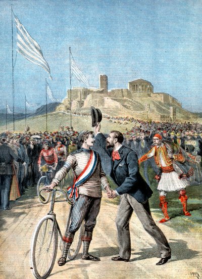 Paul Masson, Olimpiyat Oyunlarında bir bisiklet etkinliğinin galibi, Atina, 1896 by Unbekannt