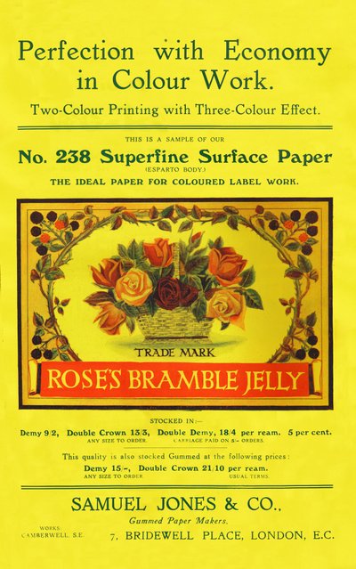 Renkli Çalışmada Ekonomiyle Mükemmellik - Samuel Jones & Co., Ltd reklamı, 1909. by Unbekannt
