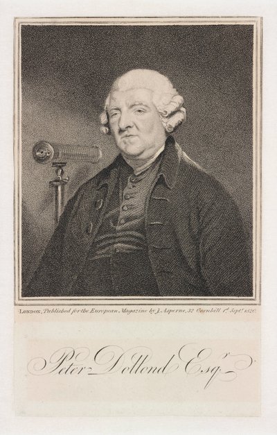 Peter Dollond, İngiliz gözlükçü, 1800 dolayları by Unbekannt