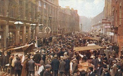 Petticoat Lane pazarı, bir Pazar sabahı, Londra, c1910. by Unbekannt