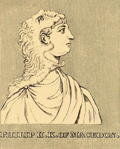 Makedonya Kralı II. Philip, MÖ 382-336, 1830. by Unbekannt