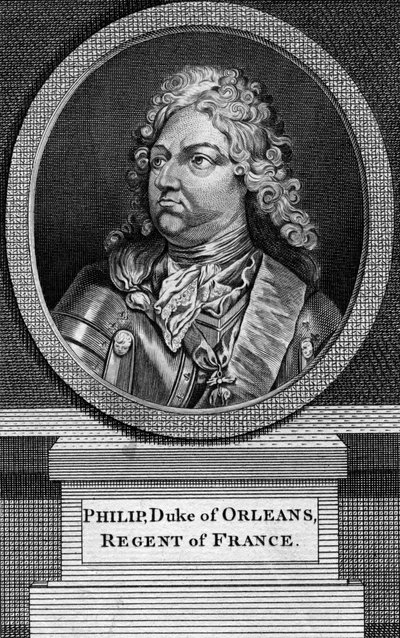 Philippe II, Orleans Dükü ve Fransa Regent by Unbekannt