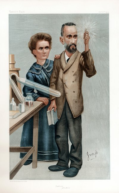 Pierre ve Marie Curie, Fransız fizikçiler, 1904 by Unbekannt