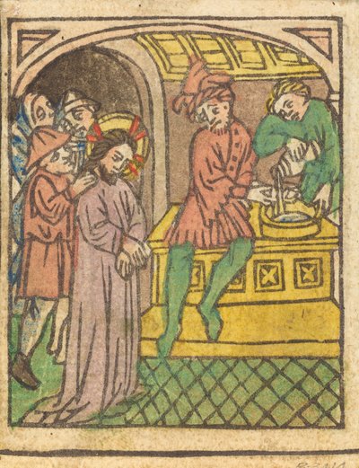 Pilatus Ellerini Yıkamak [rekto], c. 14401450. by Unbekannt
