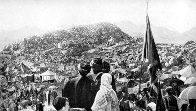 Wukuf yapan hacılar, Arafat Dağı, Suudi Arabistan, 1922 by Unbekannt