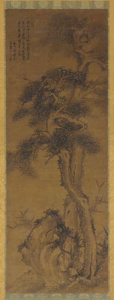 Çamlar, Kaya ve Bambu, 17. yüzyıl. by Unbekannt