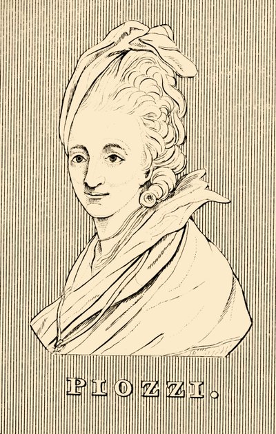 Piozzi, 1741-1821, 1830. by Unbekannt