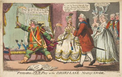 Pizzaro a New Play veya Drury-Lane Masquerade, 11 Haziran 1799. by Unbekannt