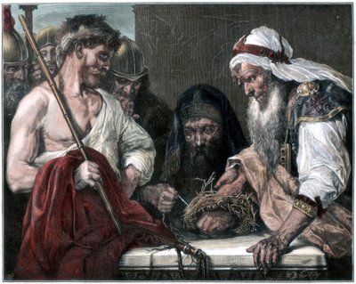 Dikenli Tacı Örmek, 1875 by Unbekannt