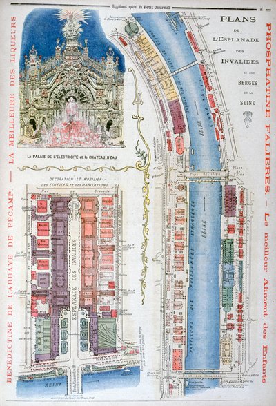 Esplanade des Invalides Planı, 1900 Evrensel Sergisi, Paris, 1900 by Unbekannt