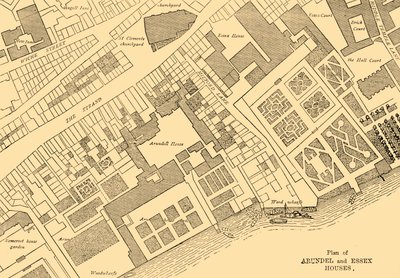 Arundel ve Essex Evleri Planı, 1881. by Unbekannt