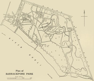 Barrackpore Park Planı, 1925. by Unbekannt