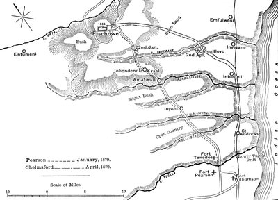 Pearson Jan., 1879 ve Chelmsford April, 1879