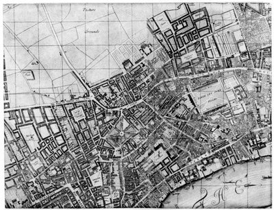 St Giles bucak planı, Londra, 1907 by Unbekannt