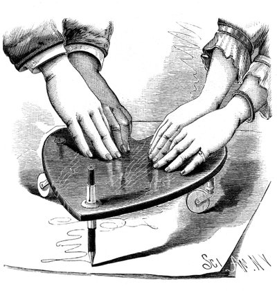 Planchette veya ouija tahtası, 1885 by Unbekannt