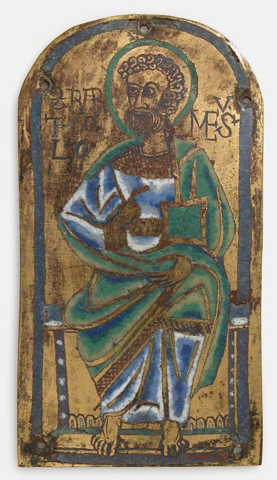 St. Bartholomew, Aşağı Ren veya Sakson, 12. yüzyılın ortalarında plaket. by Unbekannt