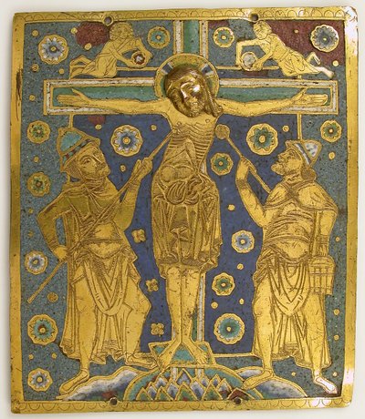 Longinus ve Stephaton ve Kişileştirmeler Arasında Çarmıha Gerilme Plaketi..., Almanca, c1200. by Unbekannt