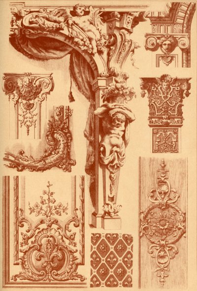 Alçı süsler, Fransa, 17. ve 18. yüzyıllar, 1898. by Unbekannt